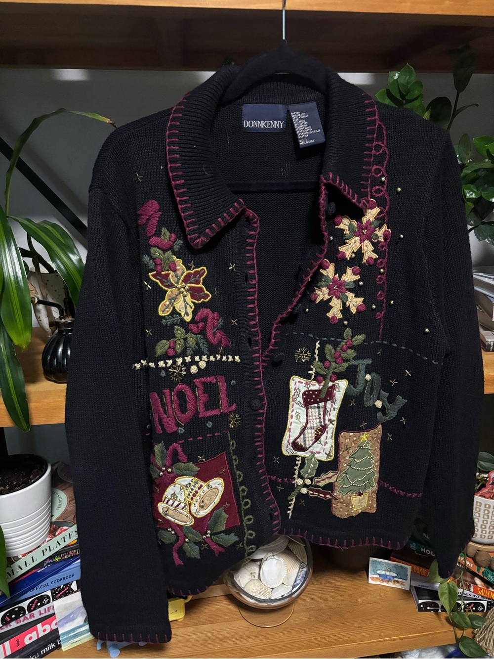 DonnKenny Noel Christmas cardigan Large